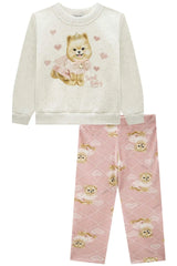 Conjunto Infantil Feminino Blusão Manga Longa e Legging Sweet Baby – Charme e Conforto