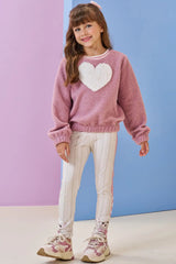 Conjunto Infantil Feminino Blusão ML e Legging Lilás Lilás Escuro