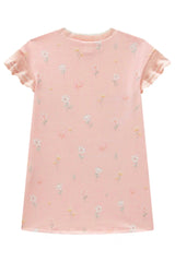Vestido Infantil em Malha Power Rosa – Estilo Aloha e Conforto