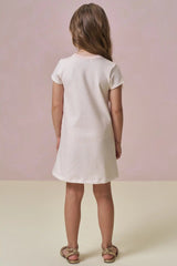 Vestido Infantil em Molecotton Bege Claro – Conforto e Encanto