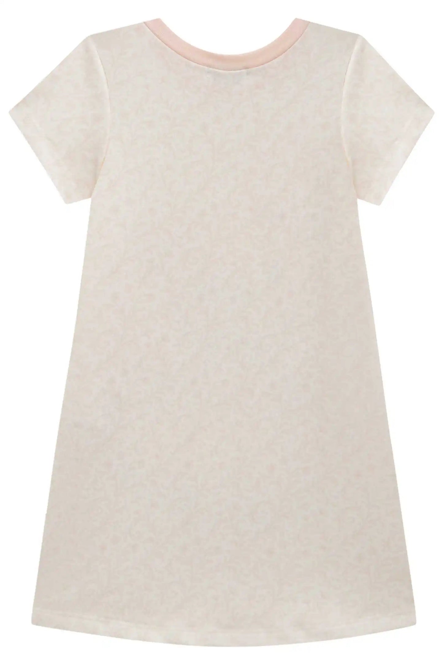 Vestido Infantil em Molecotton Bege Claro – Conforto e Encanto