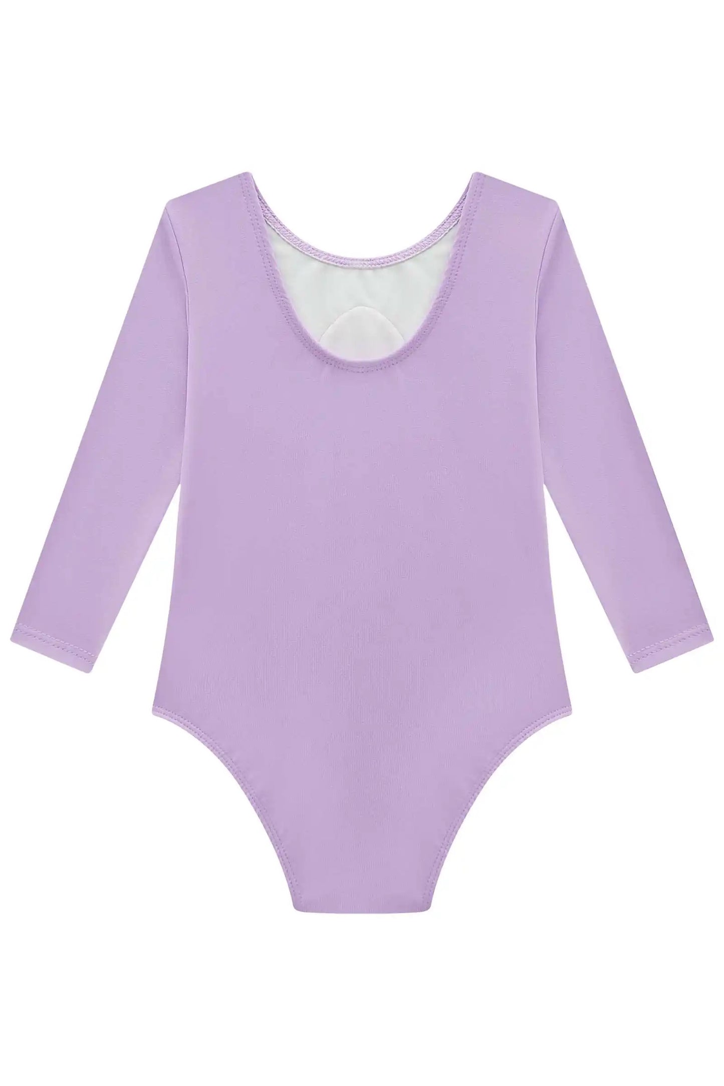 Maiô Infantil Lilás em Malha UV +50 Dry