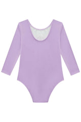 Maiô Infantil Lilás em Malha UV +50 Dry