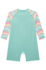 Macacão Infantil em Malha UV  + 50 Dry Verde