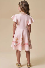 Vestido Infantil Rosa Ursinha Princess – Doce e Confortável