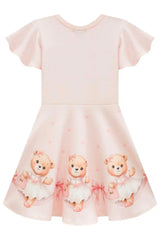 Vestido Infantil Rosa Ursinha Princess – Doce e Confortável