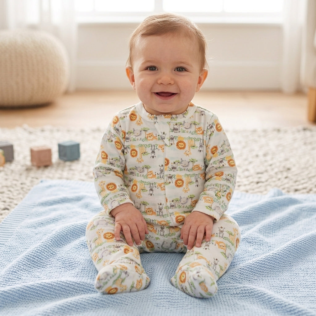 Macacão de Bebê com Pezinhos Estampado Conforto e Fofura para o Dia a Dia