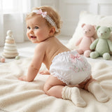Calcinha Infantil Tricoline com Babados e Conforto