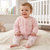 Conjunto de Bebê com Jaqueta Peluciada e Calça Estampada