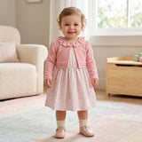 Vestido Bebê Rosa Chá – Elegância e Conforto para sua Pequena