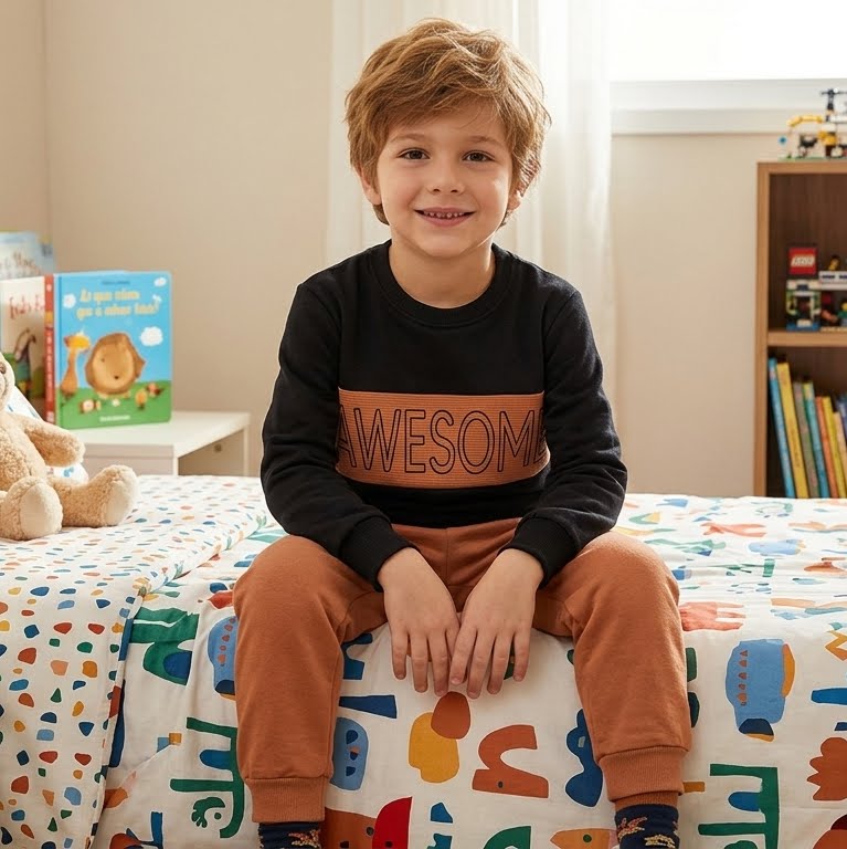 Conjunto de Moletom com Gorgurão, Capuz e Zipper – Conforto e Estilo Urbano