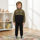 Conjunto de Moletom com Zipper, Capuz e Puff – Conforto e Estilo Urbano