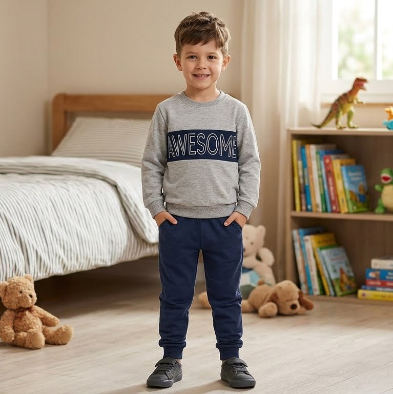 Conjunto de Moletom com Gorgurão, Capuz e Zipper – Conforto e Estilo Urbano