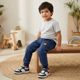 Calça de Moletom com Gorgurão, Bolso e Plaquinha para Conforto e Estilo