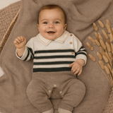 Saída Maternidade Noruega em Tricot – Aconchego e Elegância para o Primeiro Dia