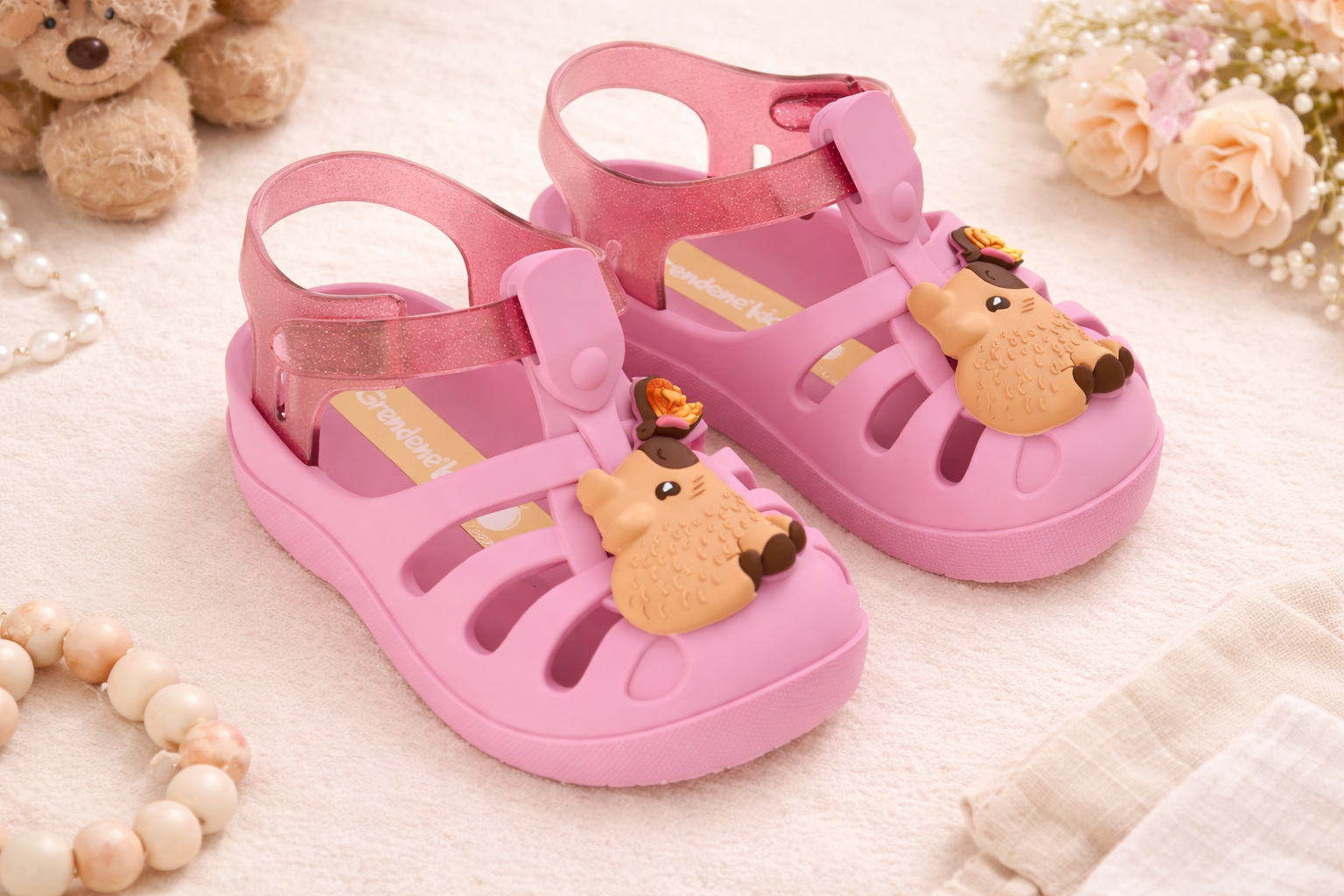 Sandália GKIDS Lumy Aran Rosa/Rosa – Conforto e Estilo para os Pequenos