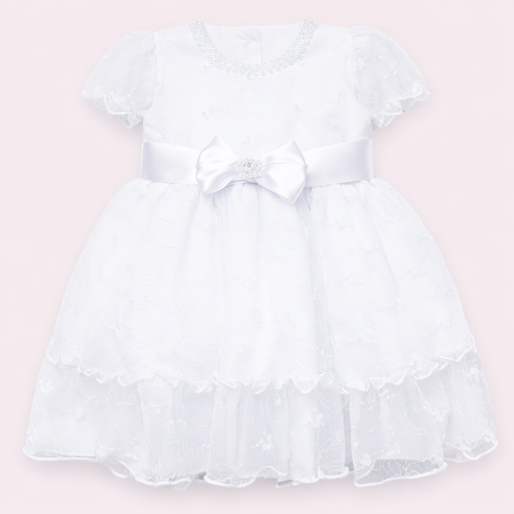 Vestido Infantil Lirius com Renda e Conforto
