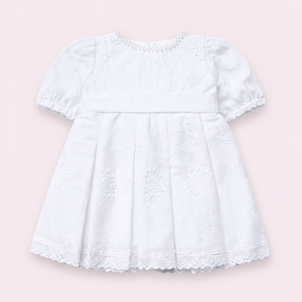 Vestido Infantil Laiser com Pregas e Conforto