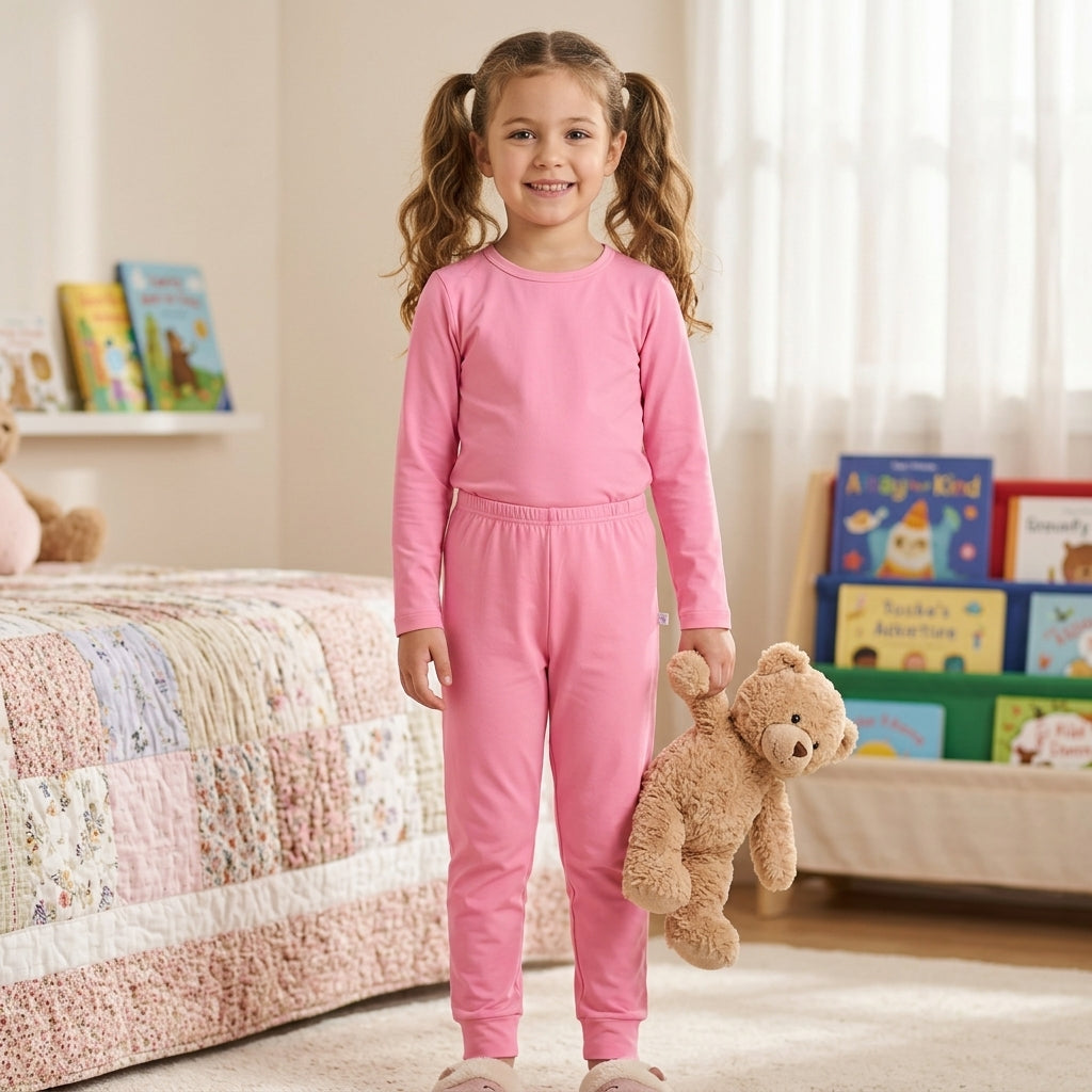 Conjunto Feminino Rosa em Malha Térmica Pettenati