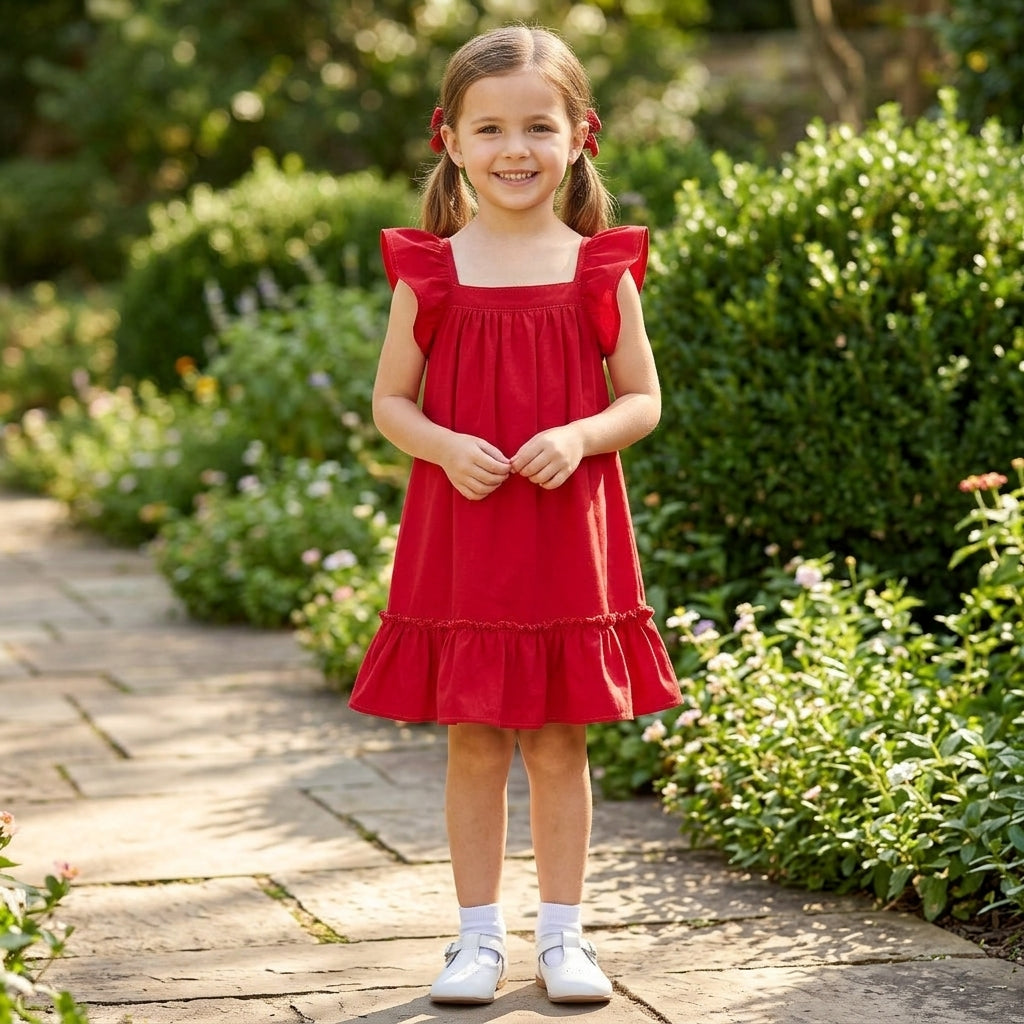 Vestido Feminino Infantil Em Slik Poa