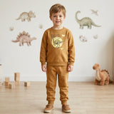 Conjunto Infantil Marrom com Dinossauro - Conforto e Estilo para o Dia a Dia
