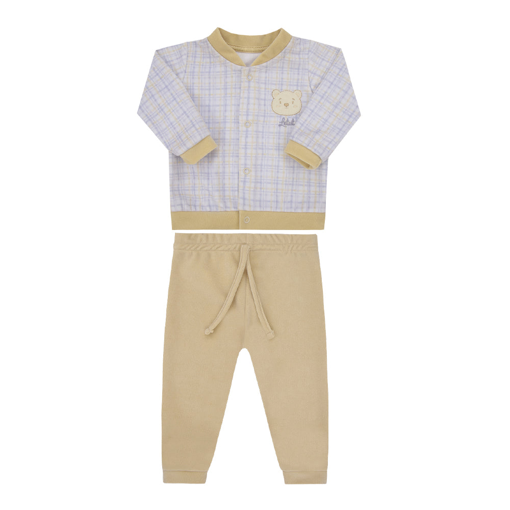 Conjunto de Bebê com Estampa Urso e Conforto Diário