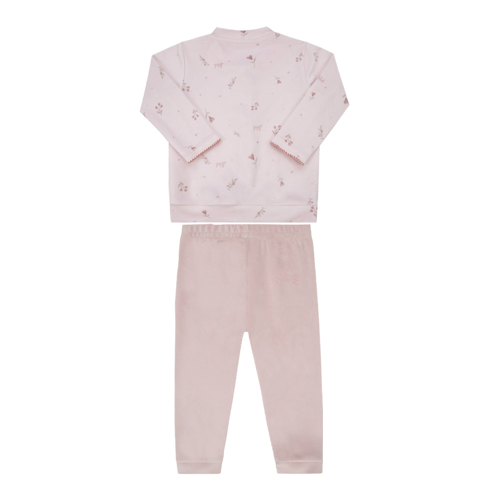 Conjunto de Bebê Rosa Floral com Toque Suave