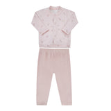 Conjunto de Bebê Rosa Floral com Toque Suave