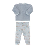 Conjunto de Bebê com Jaqueta Peluciada e Calça Estampada