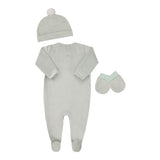 Macacão Longo Urso Verde com Touca e Luvinhas - Conforto Exclusivo para Bebê
