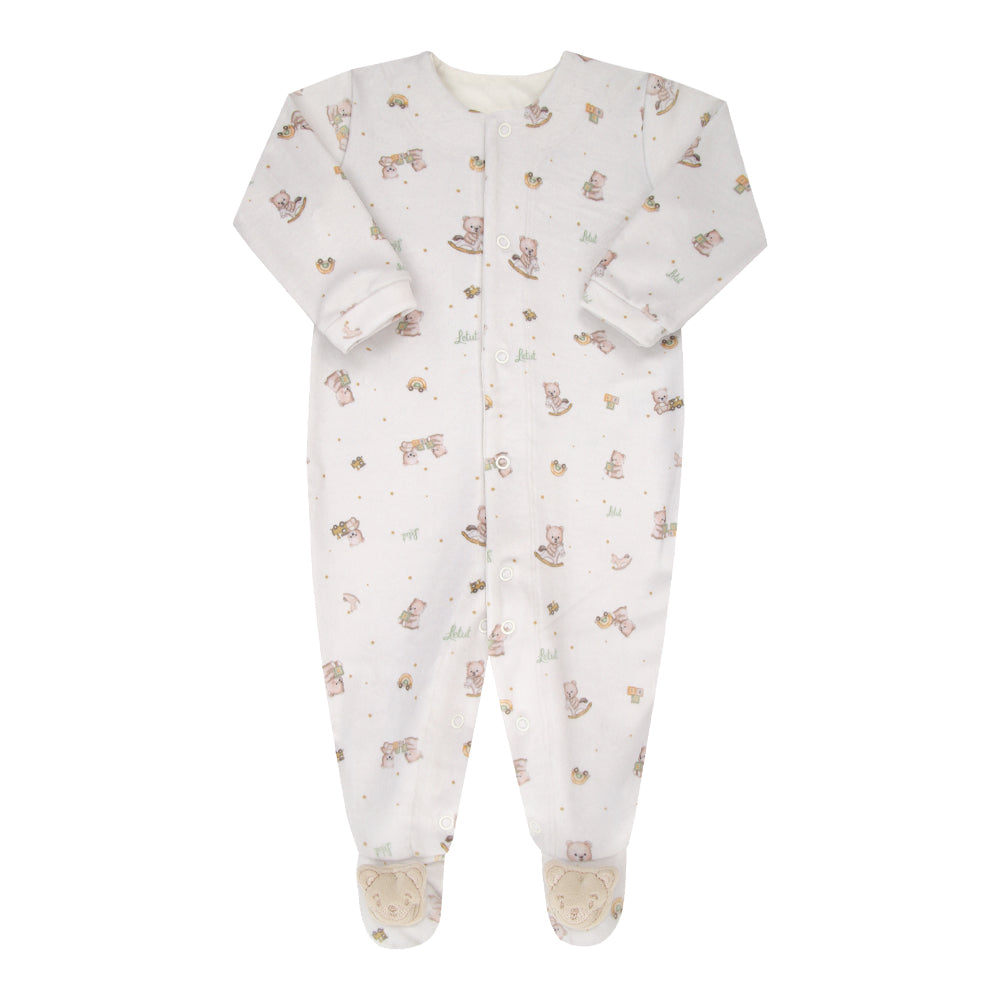 Macacão Longo Ursinhos  – Conforto e Estilo para Bebê