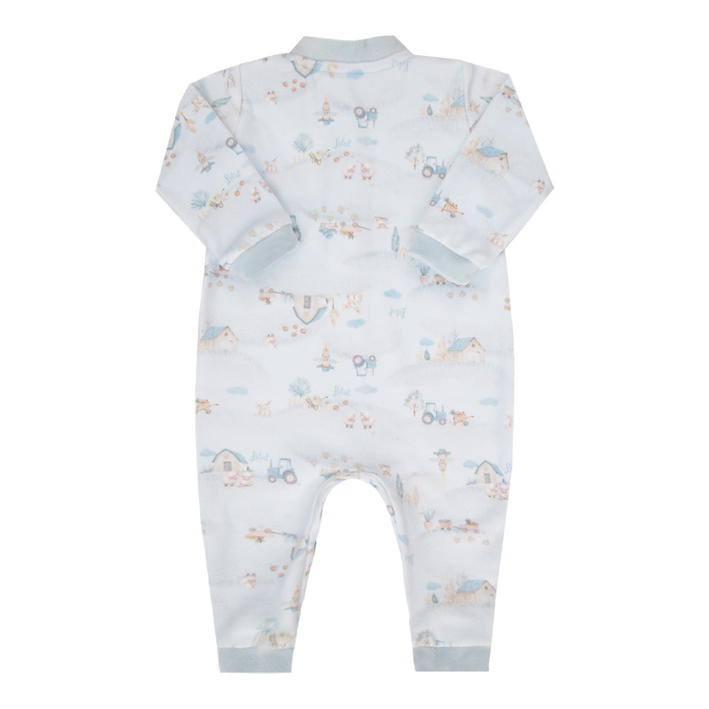 Macacão Longo Fazenda Azul – Conforto e Estilo para Bebê