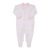 Macacão de Bebê Rosa com Estampa Delicada para Conforto Diário