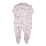 Macacão Longo de Bebê Rosa com Gola Peter Pan para Conforto e Charme