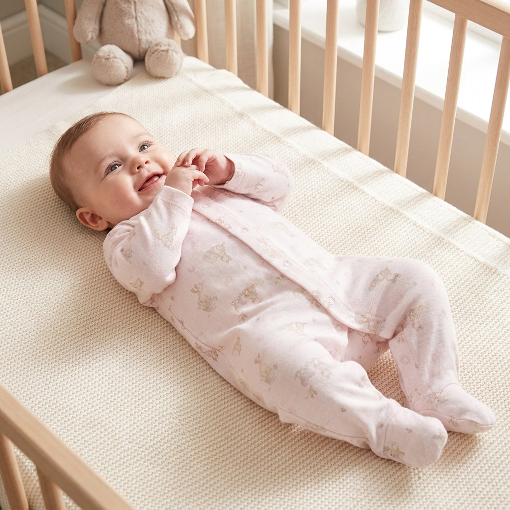 Macacão Bebê Branco com Estampa Suave e Conforto para o Dia a Dia