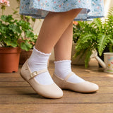 Sapatilha Infantil Nude Fosco Bailarina Confortável e Delicada