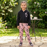 Conjunto de Moletom e Molecotton com Capuz, Zipper e Strass – Estilo Moderno e Conforto Brilhante