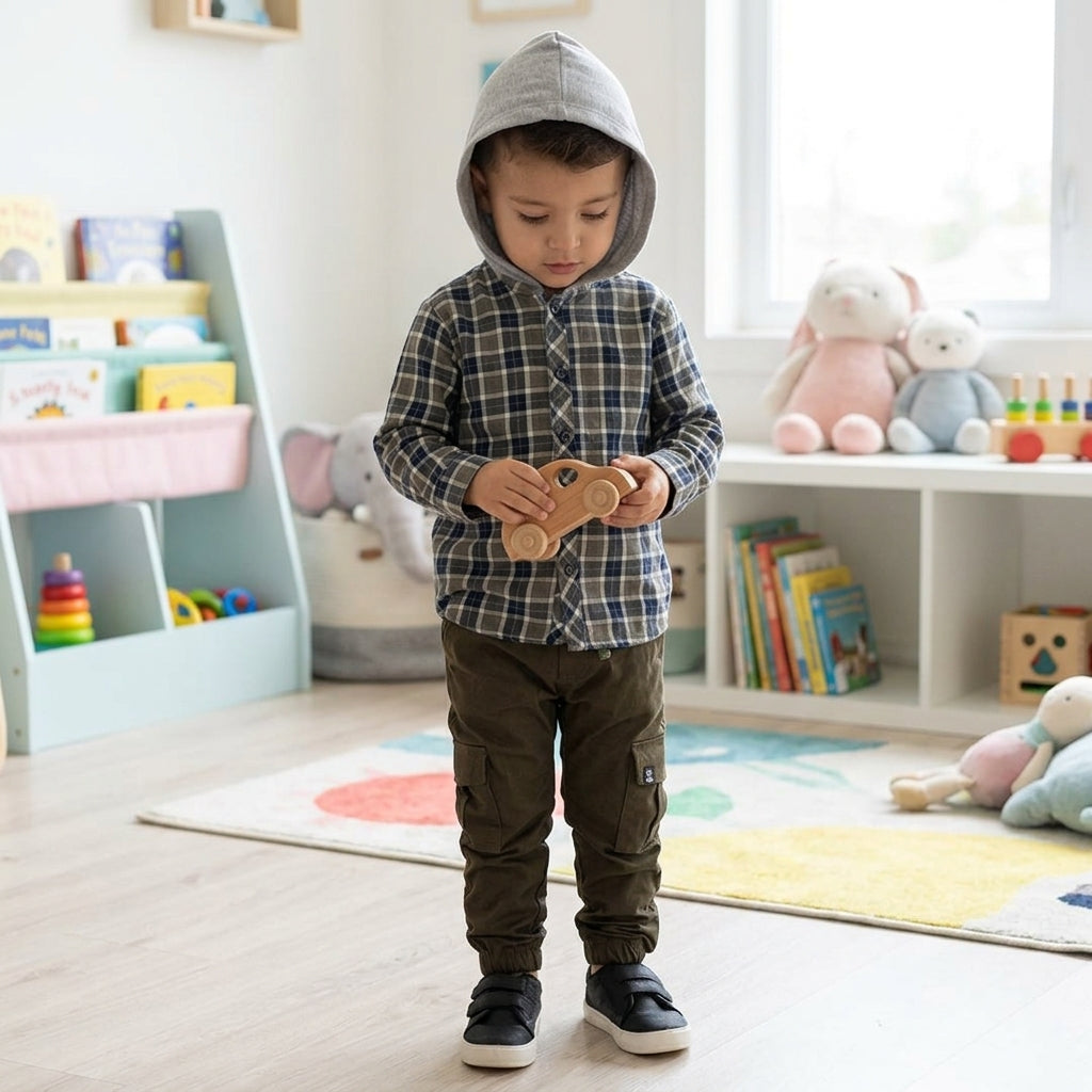 Conjunto Masculino Infantil Aconchego Xadrez