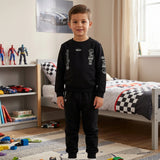 Conjunto Moletom Race Preto com Estilo e Conforto