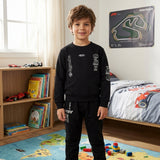 Conjunto Moletom Race Preto com Estilo e Conforto