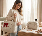 Kit Bolsa Menina Maternidade com 2 Peças – Organização e Estilo para Mamães