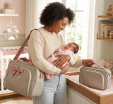 Kit Bolsa Menina Maternidade com 2 Peças – Organização e Estilo para Mamães