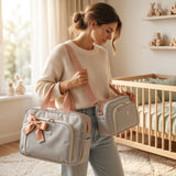 Kit Bolsa Menina Maternidade com 2 Peças – Organização e Estilo para Mamães