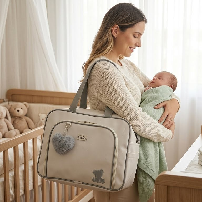 Kit Bolsa Menino Maternidade com 2 Peças – Organização e Estilo para Mamães