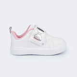 Tênis Feminino Infantil  Yumi Velcro Duplo Branco
