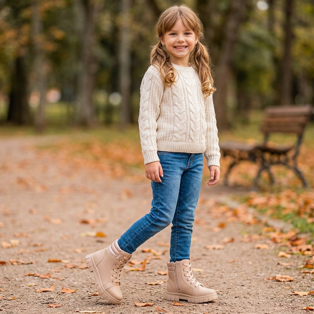 Bota Coturno Infantil Feminina Lucky Comfy