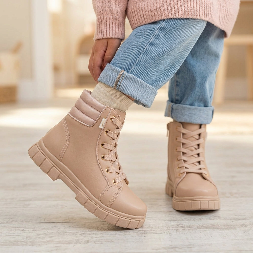 Bota Coturno Infantil Feminina Lucky Comfy