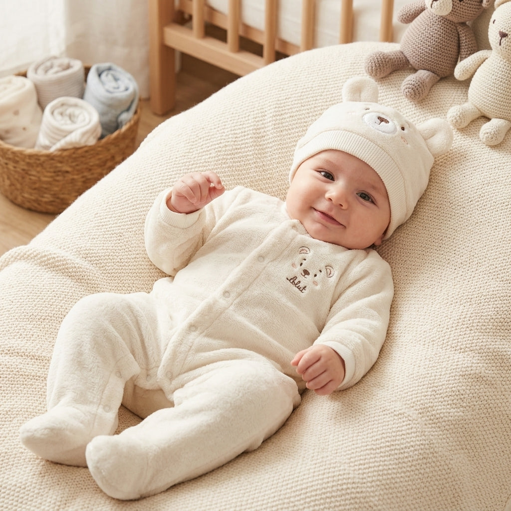 Macacão Longo Urso para Bebê - Conforto e Qualidade Exclusiva
