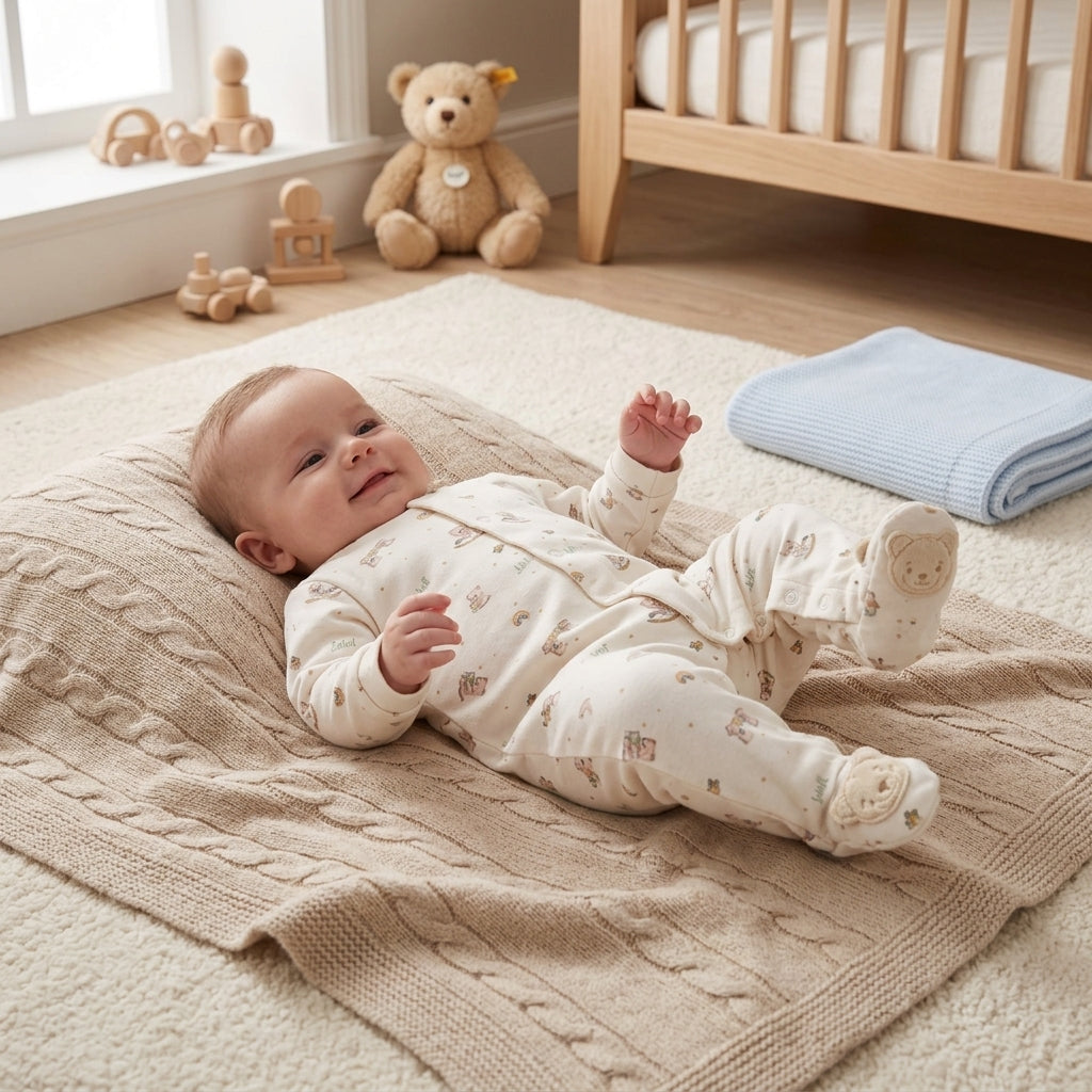Macacão Longo Ursinhos  – Conforto e Estilo para Bebê