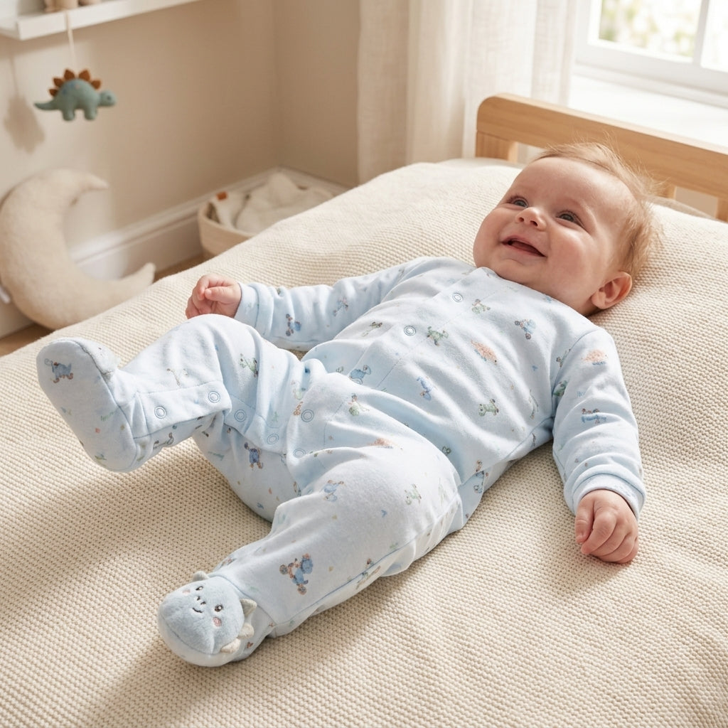 Macacão Longo Ursinhos  – Conforto e Estilo para Bebê